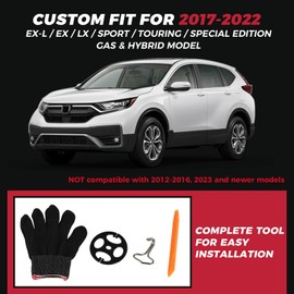 FREESOO Custom Fit CRV Seat Covers - Car Seat Covers Full Set for Honda CRV 2017-2022 EX-L/EX/LX/Sport/Touring/Hybrid - Luxury Waterproof Leather Automotive Seat Covers for SUV - Black & Gray