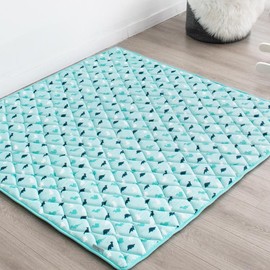 Thickened Foam Play Mat Playpen Mat - Washable Padded Non-slip Portable Indoor Outdoor Floor Mat Game Area Kids Crawling Tummy Time, Baby Gifts, Outdoorfun #TikTokShopBacktoSchool:_Aqua Dinosaur_Square 50'' x 50''