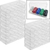CLEAR ACRYLIC POKER CHIP TRAYS WITH LIDS (PACK OF 10)