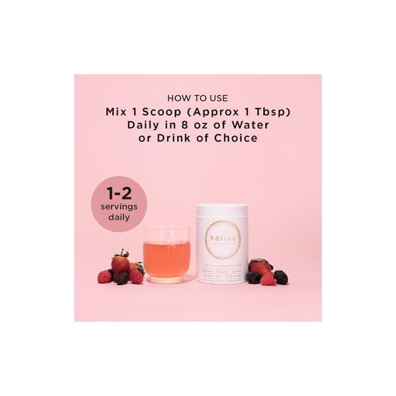 holiss holiss Daily Gut Health Supplement Powder, Slippery Elm, L