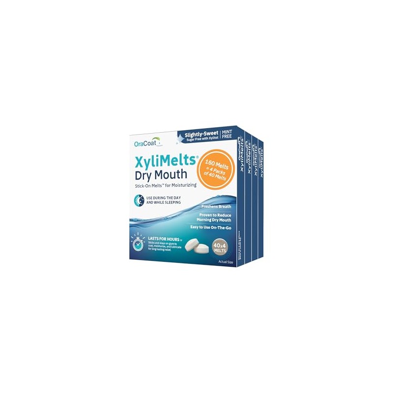 Oracoat Xylimelts Oral adhering Discs, Slightly Sweet (Pack of 4),