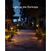 Homemory Solar Lanterns Outdoor Waterproof Hanging with Flickering Flameless Candles,