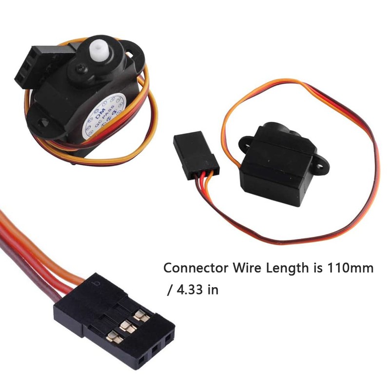 RCmall 4Pcs DM-S0020 2.1g Ultra-Micro Servo Coreless Motor 2g Digital