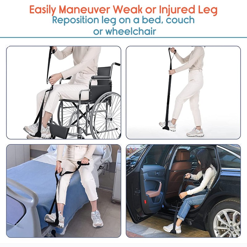 KosmoCare Multi level Loop Leg Lifter with Padded Handgrips &