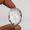 REAL-GEMS White Topaz 100.00 Carat Oval Shaped Crystal For Jewelry