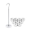 QWORK Slotted Weight Set, 9 Pcs Slotted Mass Set with