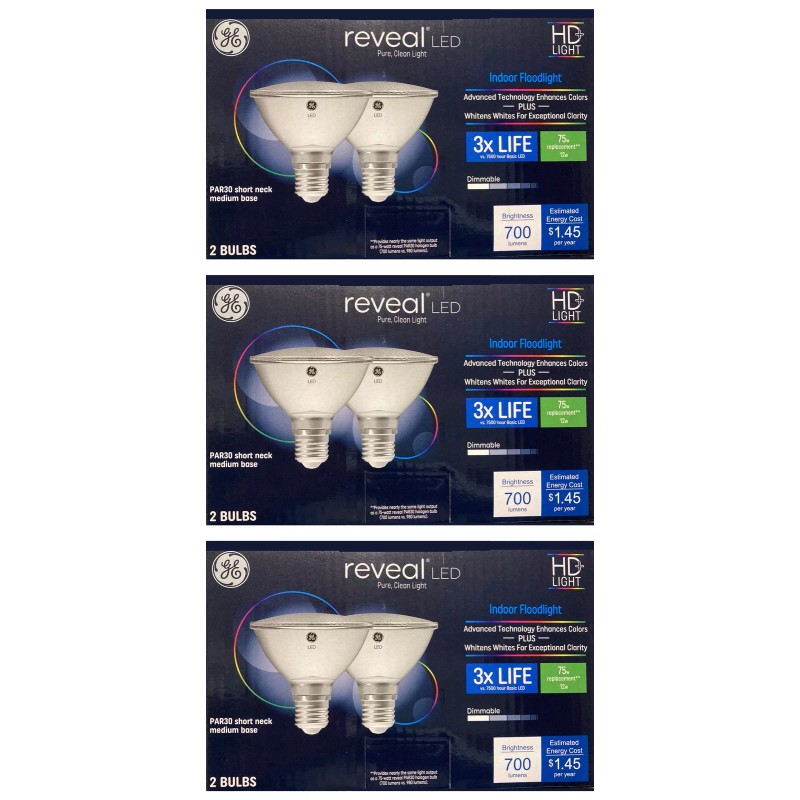 GE Lighting (6 bulbs) GE Reveal LED 75 W Equivalent