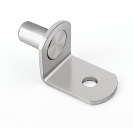 1/4 Inch Shelf Pegs,20Pcs Bracket L-Shaped Bracket Support Pins Holders with Hole for Cabinets,Shelves,Wodrob,Furnitures,Nickel Plated