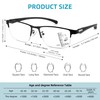 Caeyer 3 Pack Progressive Multifocus Reading Glasses Men Blue Light