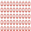 Key Tags with Split Ring, 50 Pack, of one Colour,