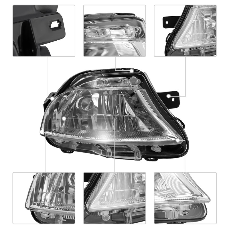 YINZINR Fog Lights Assembly for 2007-2010 Lexus LS460, Direct Replacement
