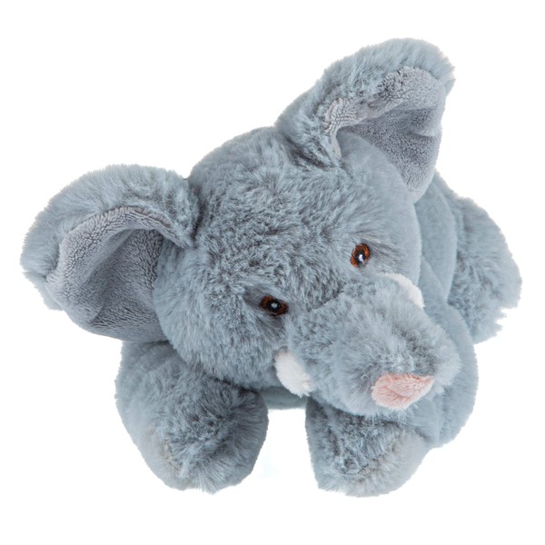 Wild Republic EcoKins Mini African Elephant Stuffed Animal 8 inch, Eco Friendly Gifts for Kids, Plush Toy, Handcrafted Using 7 Recycled Plastic Water Bottles