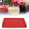 Decorative Tray Elegant Exquisite Texture Ergonomic Serving Tray with Handles