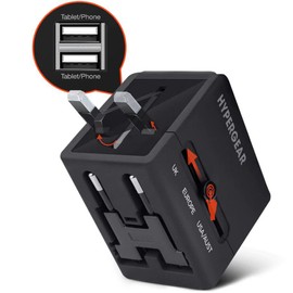 HyperGear All-in-One Black World Travel Adapter - 14298