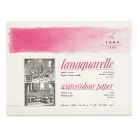 Lanaquarelle Watercolor Block - 9" x 12", Rough, 20 Sheets