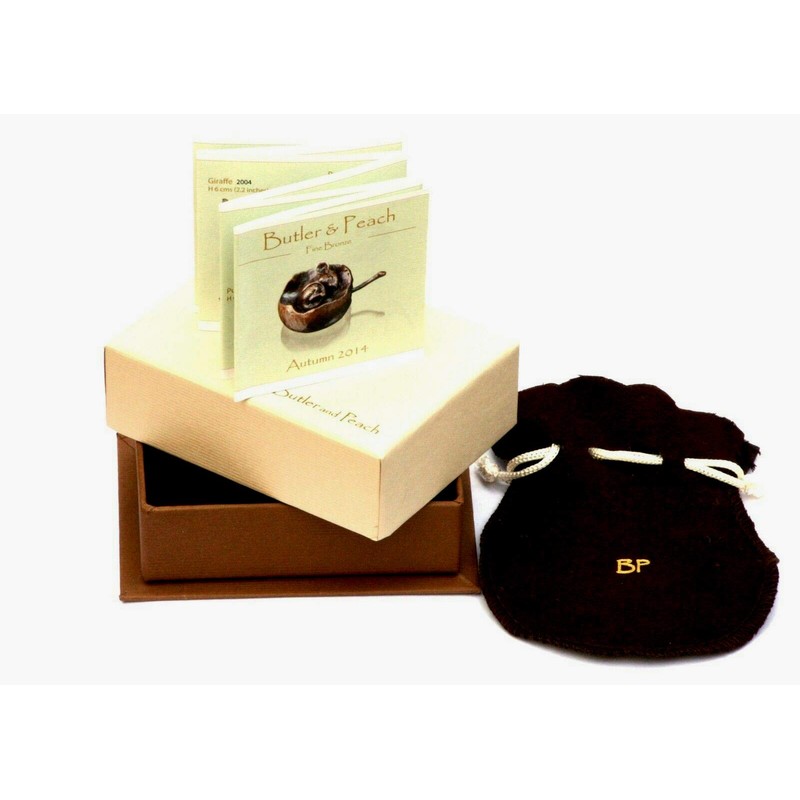 Butler & Peach - Solid Bronze Miniature Elephant