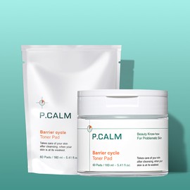 Picam Barrier Cycle toner pad, 60 sheets + refill pack, 60 sheets / Sebum pore trouble care vegan pad, dead skin soothing, blackhead / 피캄 베리어사이클 토너패드 본품 60매 + 리필팩 60매 / 피지 모공 트러블케어 비건패드 각질 진정 블랙헤드