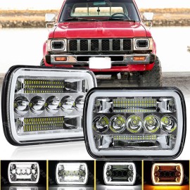 Unbranded 7x6" LED Headlight Hi-Lo Beam DRL For Toyota Pickup 1982-1995 Truck 4Runner