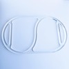 Oval 2 Section Valet Tray Router Template, Clear Acrylic Router