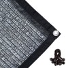 Agfabric 40% Shade Cloth with Grommets for Garden Patio, Black