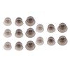 15pcs Hearing Amplifier Ear Plugs 2 Layers Silicone Soft Round