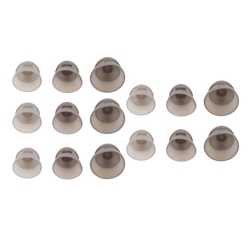 15pcs Hearing Amplifier Ear Plugs 2 Layers Silicone Soft Round