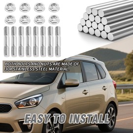 MospdyGear 8 Pack 922-BI Double Headed Bolt Nut Set, Suitable for Automobile Exhaust System Intake Manifold