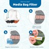 SunGrow Catappa Leaf Filter Bags, 10 Mesh Bags for Carbon