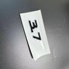 3D ABS 1Pcs 3.7 Side Emblem Badge Decal for Q50