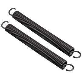 TOP-VIGOR 2Pcs Extension Compressed Spring, 2.5mm Wire Dia, 18mm OD, 180mm Free LengthDurable Steel Compression Springs, Small Dual Hook Extended Tension Springs