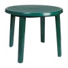 Compamia Ronda 35.5" Round Resin Patio Dining Table in Green