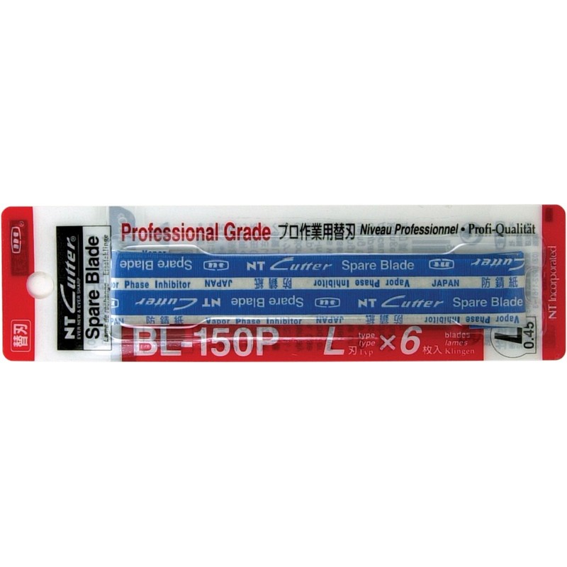 NT Cutter BL-150P CF6 Blades, 18 x 100 mm