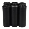 Yesdate 15L Black Bin Bags, Bathroom Bin Liner, 6 Rolls,