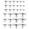Briny River 50pcs 3 Way Fishing Tackle Swivels 1# 2#