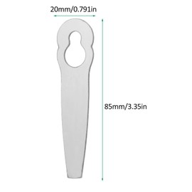 5 Pcs Lawn Mower Metal Blades Stainless Steel Trimmer Head Parts Replacement Blades Cordless for Lawn Mowers Clearing Grass Polycut Trimmer (Silver)