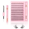 Kiusatig Eyelash Extension Kit 100PCS DIY Lash Extensions Kit Cluster