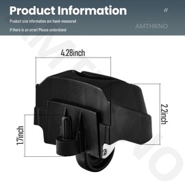 12388 Foot Caster & 12293 Caster Wheel Kit for Ridgid 6 & 16 Gal Wet/Dry Vacuum, Used for Plate-Casters (1)