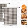 2-Pack Reusable Beeswax Bread Bags for Sourdough, Natural Linen Bag