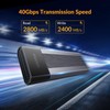 iDsonix 40Gbps M.2 NVMe SSD Enclosure for Thunderbolt 3/4 with