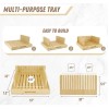 Kenomaza Bread Slicer W/Adjustable Cutter, Crumb Tray & charcuterie Board