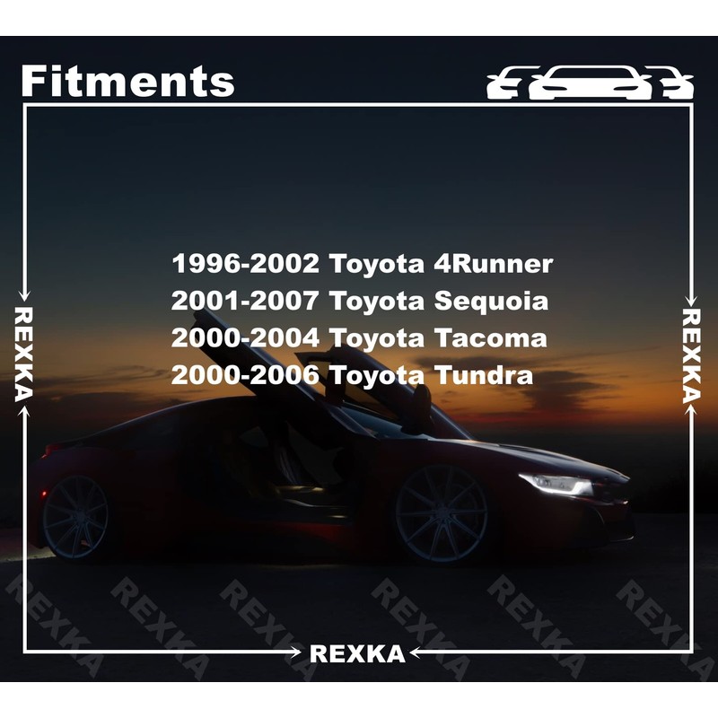 Rexka 20 Sets Wheel Fender Flare Clips Kit for Toyota