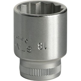 12 x 18 Stabilizer Socket, 1.8 - 0.7 inches (45 - 18 mm), Drive Size: 0.4 inches (9.525 x 32 mm), 1 Piece