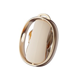 GGSTOPWATER Open Ear Headphones Wireless Bluetooth 5.4, OWS Earphones Wireless Earbuds with Earhooks and Mic, IPX5 Waterproof, 48H Range,Fidget Spinner Play Spin (White)