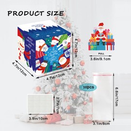 Christmas Money Box for Cash Gift,Merry Christmas Pull Surprise Money Gift Box for Kids/Adult Presents,Funny Pull Cash from Money Case Novelty Festival Cash Drawer for Christmas Surprise