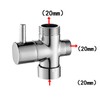 Shower Diverter Valve, G1/2" to G1/2" BSP T-Adapter 3-Way Tap