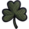 Irish Clover Dark Green Lucky Shamrock Irish Applique Embroidered Velcro