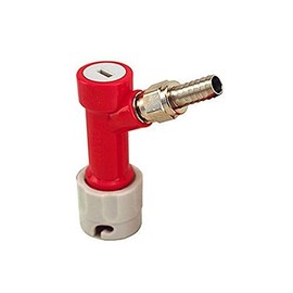 Beverage Factory PLGI-MFLB Pin Lock Home Brew Keg Tap - Gas in with Male Flare Fitting with Hose Barb