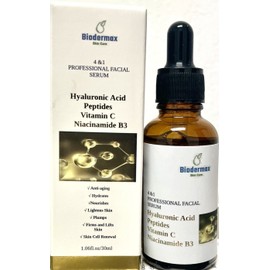 BIODERMAX ❤️Peptides, Hyaluronic Acid, vitamin c, Niacinamide B3, 4&1 Professional Serum🧬