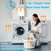 DITKOK Upgraded Galvanized Steel 3-in-1 Multifunction Indoor Dryer Vent Kit,