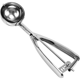 U Chef Cuchara para Galletas, Cuchara de Helado, Cucharas para Bolas de Galleta, Cucharas para Masa, 3 Cucharadas, Bola 2 3/32 pulgadas, Acero Inoxida
